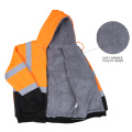 Lined Fleece Sweatshirts Mens Work Reflective Safety Jacket